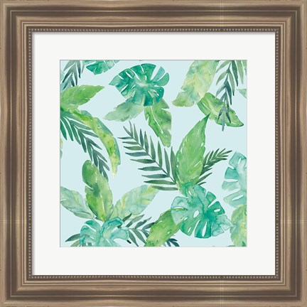 Framed Tropical Fun Pattern VIII Print