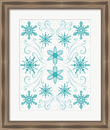 Framed Christmas Otomi I Print