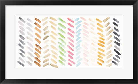 Framed Watercolor Swipes Print