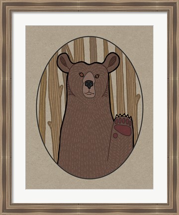 Framed Forest Friends IV Print