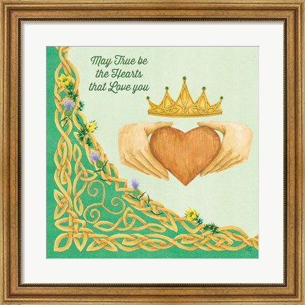 Framed Celtic Charm III Print