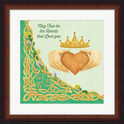 Framed Celtic Charm III Print