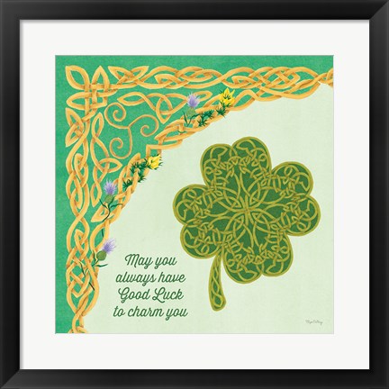 Framed Celtic Charm I Print