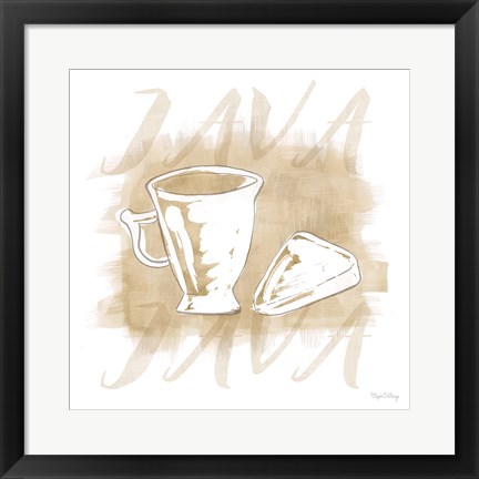 Framed Jazzy Java I Print