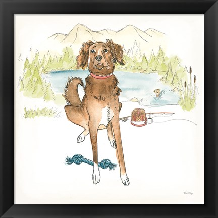 Framed Dog Days of Summer Luna Print