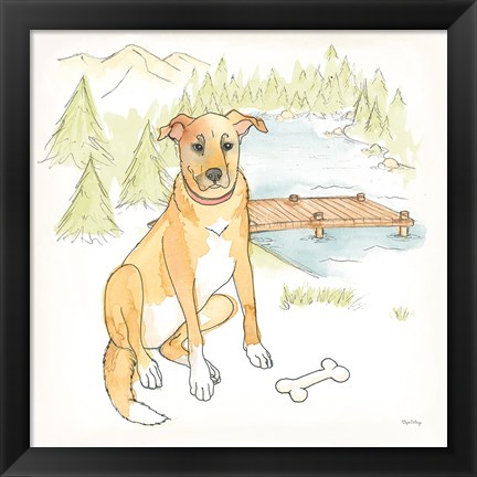 Framed Dog Days of Summer Finley Print