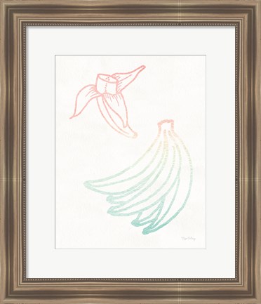 Framed Sunset Palms Fruit III Print