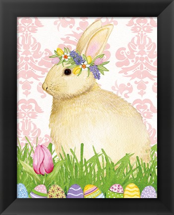 Framed Spring Bunny III Print