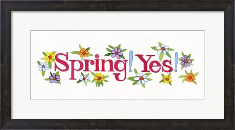 Framed Spring Panel II Print