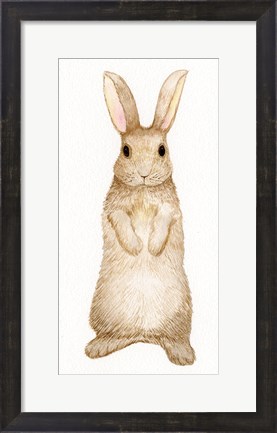 Framed Spring Bunny II White Print