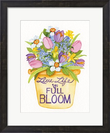 Framed Spring Saying IV Print