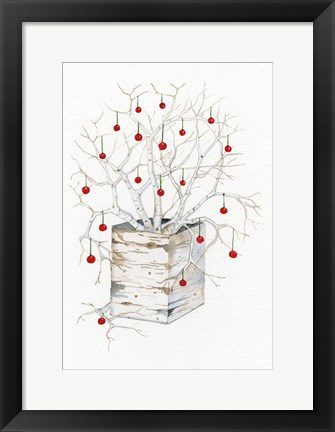 Framed Birch Vase III Print