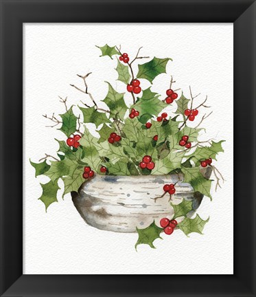 Framed Birch Vase IV Print