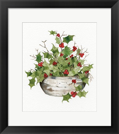 Framed Birch Vase IV Print