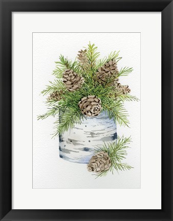 Framed Birch Vase II Print