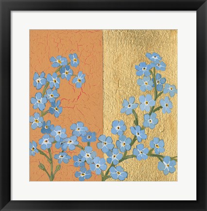 Framed Forget Me Not Print