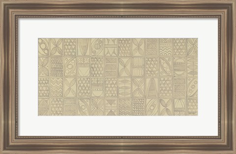 Framed Patterns of the Amazon I Print