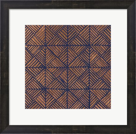 Framed Copper Pattern II Print