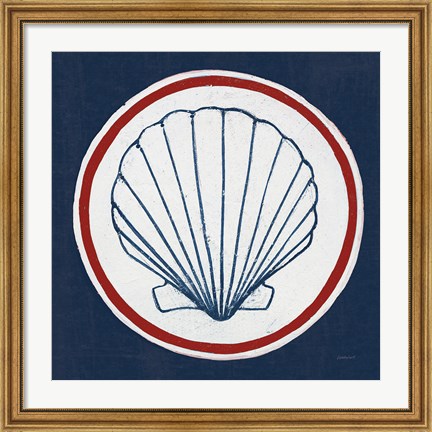 Framed Summer Shells II Nautical Print