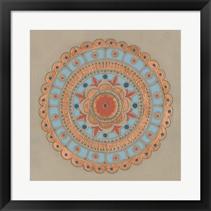 Framed Copper Mandala II Print