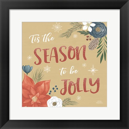 Framed Holiday Garden VII Print