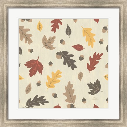 Framed Autumn Garden Pattern IVA Print