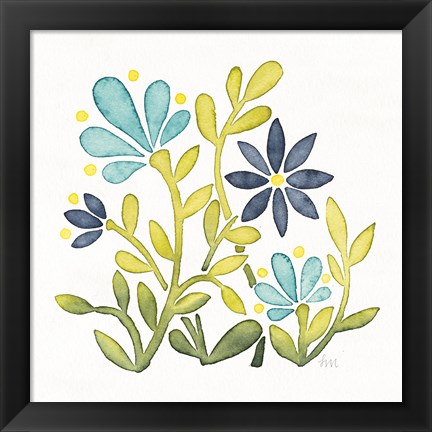 Framed Garden Getaway Flowers IV Print