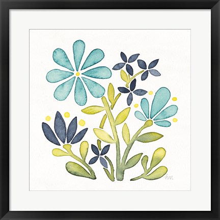 Framed Garden Getaway Flowers I Print