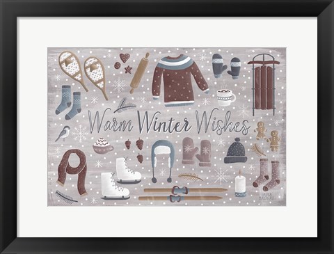 Framed Cozy Winter III Print