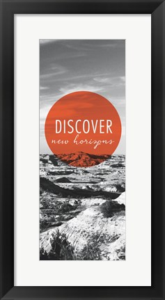 Framed Discover New Horizons Panel Print