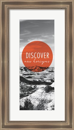 Framed Discover New Horizons Panel Print