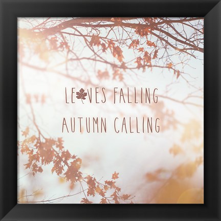 Framed Autumn Calling I Print