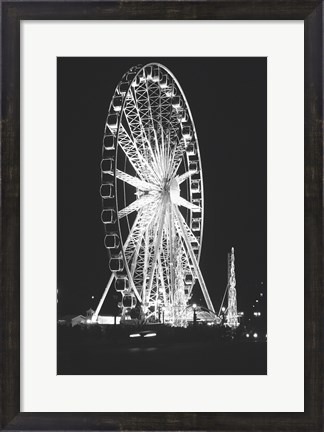 Framed Roue de Paris Print