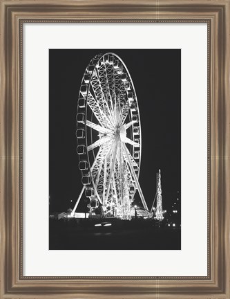 Framed Roue de Paris Print