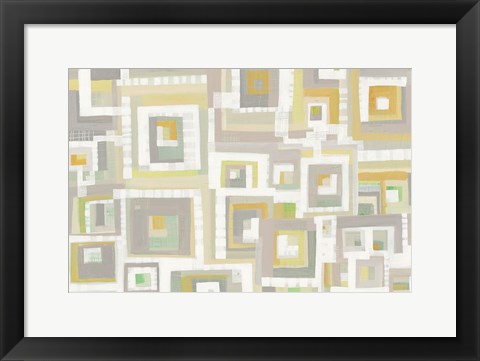 Framed Harbor Windows II Print