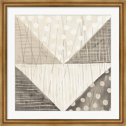 Framed Modern Americana IX Neutral Print