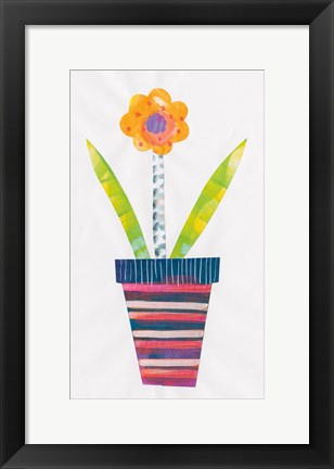 Framed Collage Flower II Print