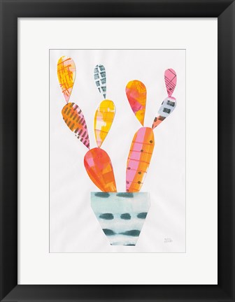 Framed Collage Cactus IV Print