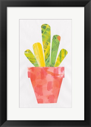 Framed Collage Cactus VI Print