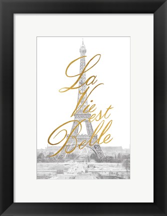 Framed Gilded Paris v.2 Print