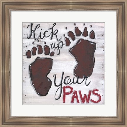 Framed Kick Up Your Paws Print