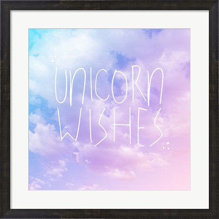 Framed Unicorn Wishes Print