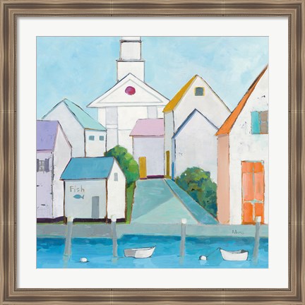 Framed Harbor Town III Print