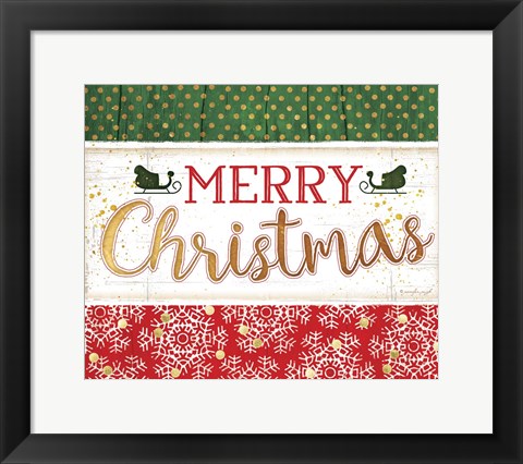 Framed Merry Christmas Print