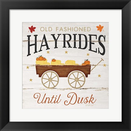 Framed Hayrides Print