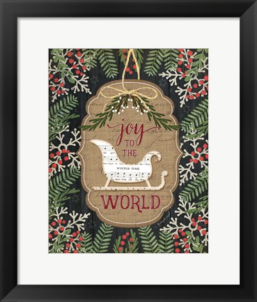 Framed Joy to the World Print