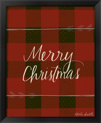 Framed Merry Christmas Print