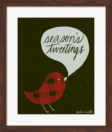 Framed Seasons Tweetings Print