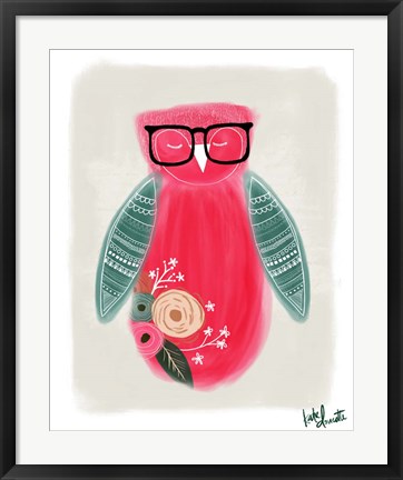 Framed Wise Owl Print