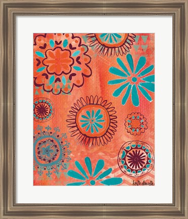 Framed Bohemian Flowers Print